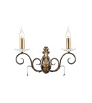 Chandelier wall lamps - Elstead Lighting Interior Wall lamp AMARILLI 2x60W E14 AML2 BRONZE. - product 1