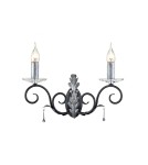 Chandelier wall lamps - Elstead Lighting Interior Wall lamp AMARILLI 2x60W E14 AML2 BLK/SILVER - product 1