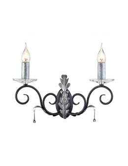 Elstead Lighting Interior Wall lamp AMARILLI 2x60W E14 AML2 BLK/SILVER