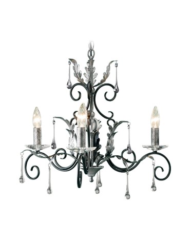 Elstead Lighting Interior Pendant AMARILLI 3x60W E14 AML3 BLK/SILVER