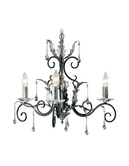 Elstead Lighting Interior Pendant AMARILLI 3x60W E14 AML3 BLK/SILVER