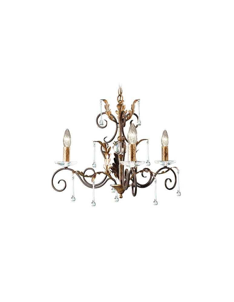 Chandelier chandeliers - Elstead Lighting Interior Pendant AMARILLI 3x60W E14 AML3 BRONZE. - product kolory-swiatla.pl 1