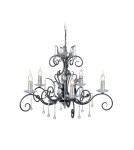 Chandelier chandeliers - Elstead Lighting Interior Pendant AMARILLI 5x60W E14 AML5 BLK/SILVER - product 1