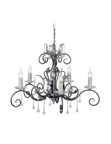 Elstead Lighting Interior Pendant AMARILLI 5x60W E14 AML5 BLK/SILVER