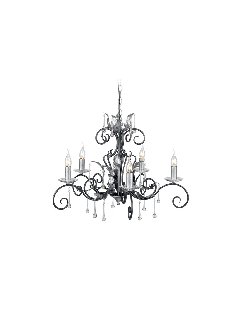 Chandelier chandeliers - Elstead Lighting Interior Pendant AMARILLI 5x60W E14 AML5 BLK/SILVER - product kolory-swiatla.pl 1