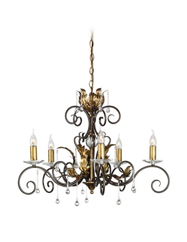 Elstead Lighting Interior Pendant AMARILLI 5x60W E14 AML5 BRONZE.