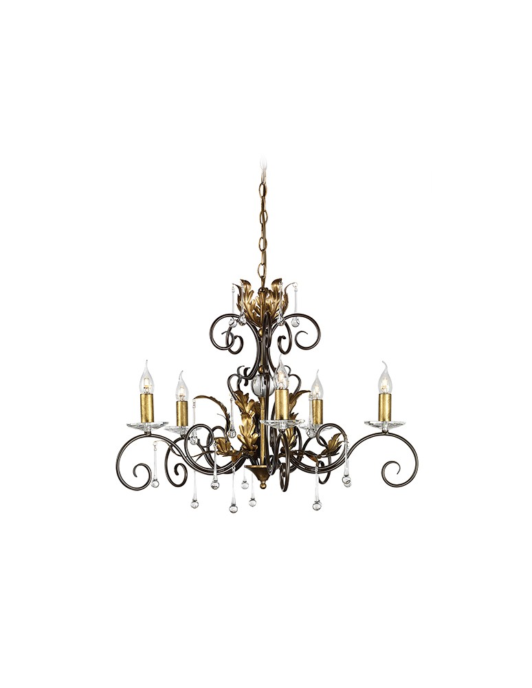 Chandelier chandeliers - Elstead Lighting Interior Pendant AMARILLI 5x60W E14 AML5 BRONZE. - product kolory-swiatla.pl 1