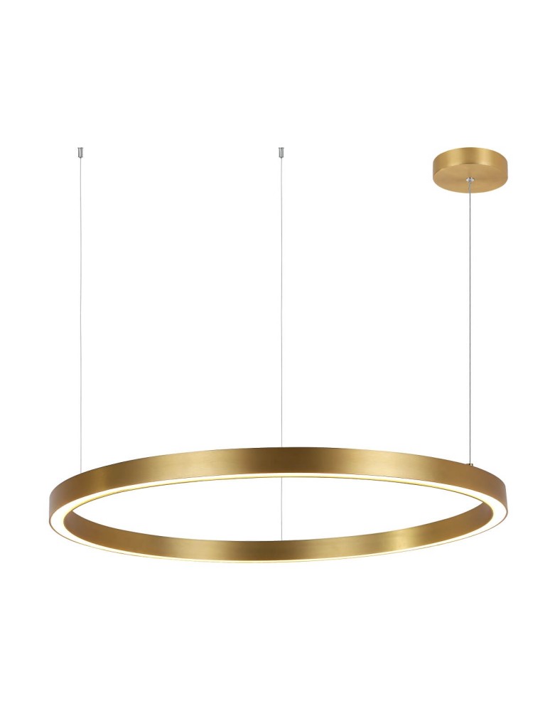 Pendant lamps circles - Light Prestige Midway large gold pendant lamp LP-033/1P L GD 1xLED Gold - product kolory-swiatla.pl 1