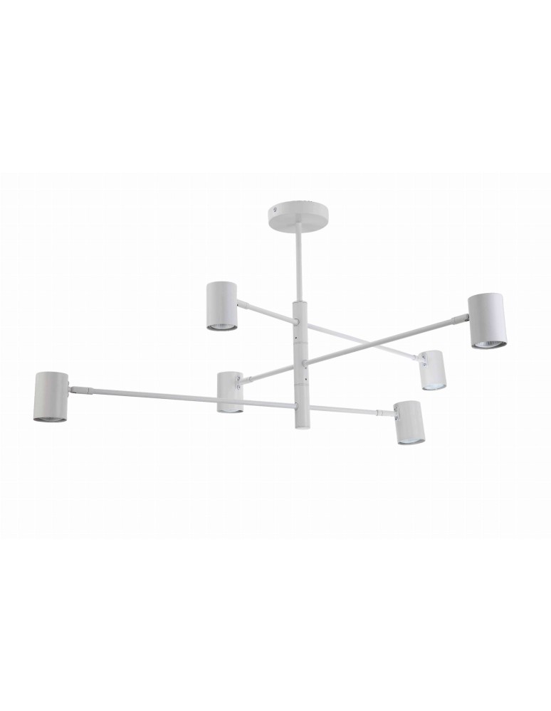 Modern pendant lamps - Light Prestige Snow 6 pendant lamp white LP-731/6P WH 6xGU10 - product kolory-swiatla.pl 1