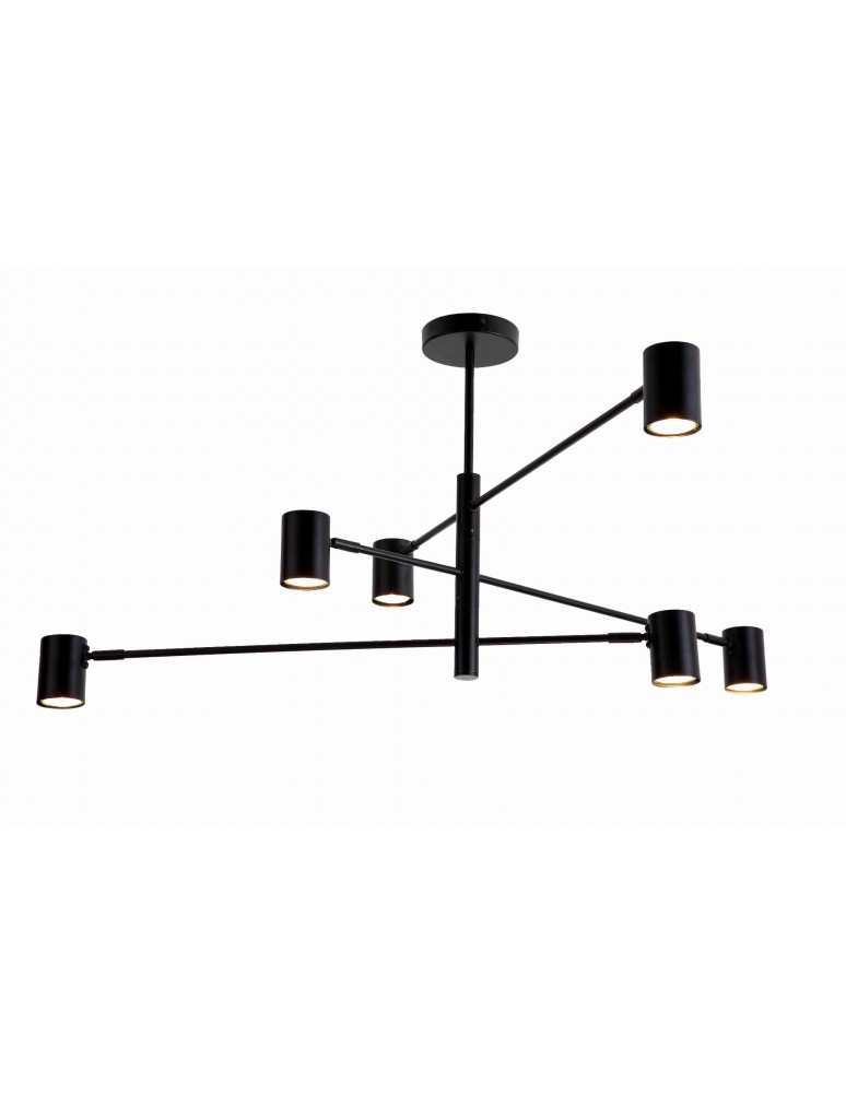 Modern pendant lamps - Light Prestige Snow 6 pendant black LP-731/6P BK 6xGU10 - product kolory-swiatla.pl 1