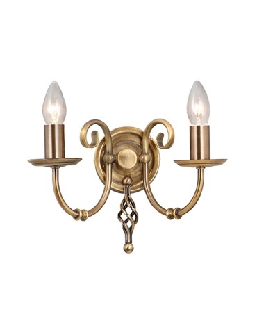 Elstead ARTISAN 2x60W E14 ART2 AGD BRASS Wall lamp.