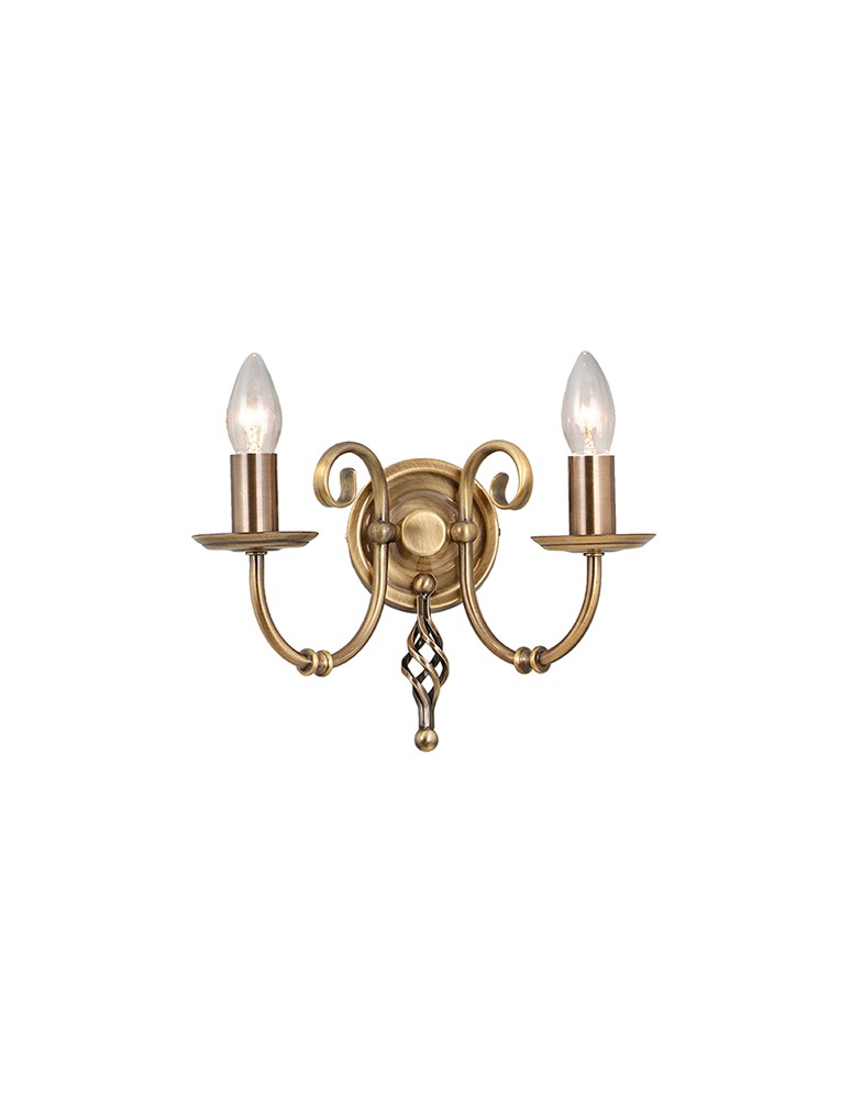 Chandelier wall lamps - Elstead ARTISAN 2x60W E14 ART2 AGD BRASS Wall lamp. - product kolory-swiatla.pl 1