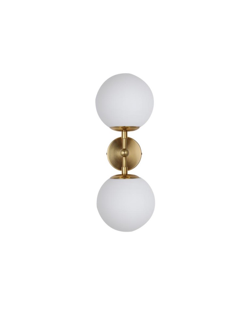 Wall lamps - Light Prestige Dorado wall lamp 2 gold 2xE14 gold/white - product kolory-swiatla.pl 1