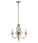 Chandelier chandeliers - Elstead ARTISAN 3x60W E14 ART3 AGD BRASS Chandelier. - product 1