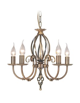 Elstead ARTISAN 5x60W E14 ART5 AGD BRASS Chandelier.