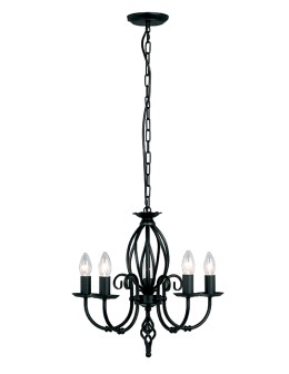 Elstead ARTISAN 5x60W E14 ART5 Chandelier.