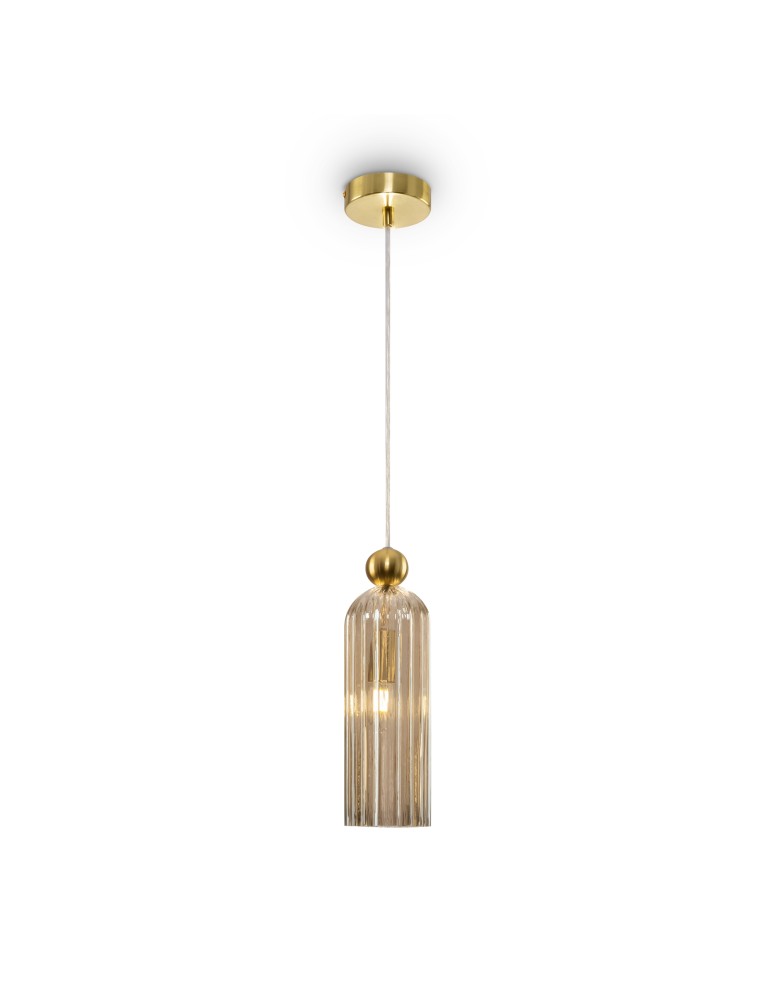 Pendant lamps - Maytoni Antic Pendant E14 1x40W Brown MOD302PL-01CG - product kolory-swiatla.pl 1