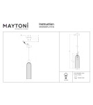 Pendant lamps - Maytoni Antic Pendant E14 1x40W Brown MOD302PL-01CG - product 4