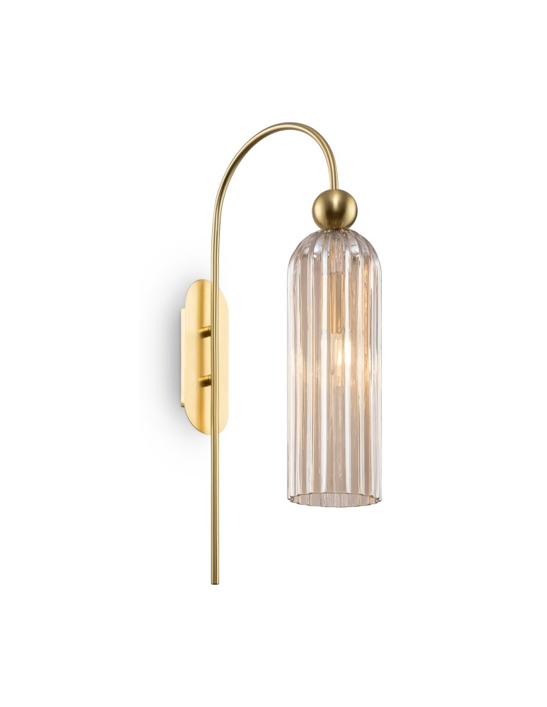 Glamour wall lamps - Maytoni Antic Wall Mounted E14 1x40W Brown MOD302WL-01CG - product kolory-swiatla.pl 1