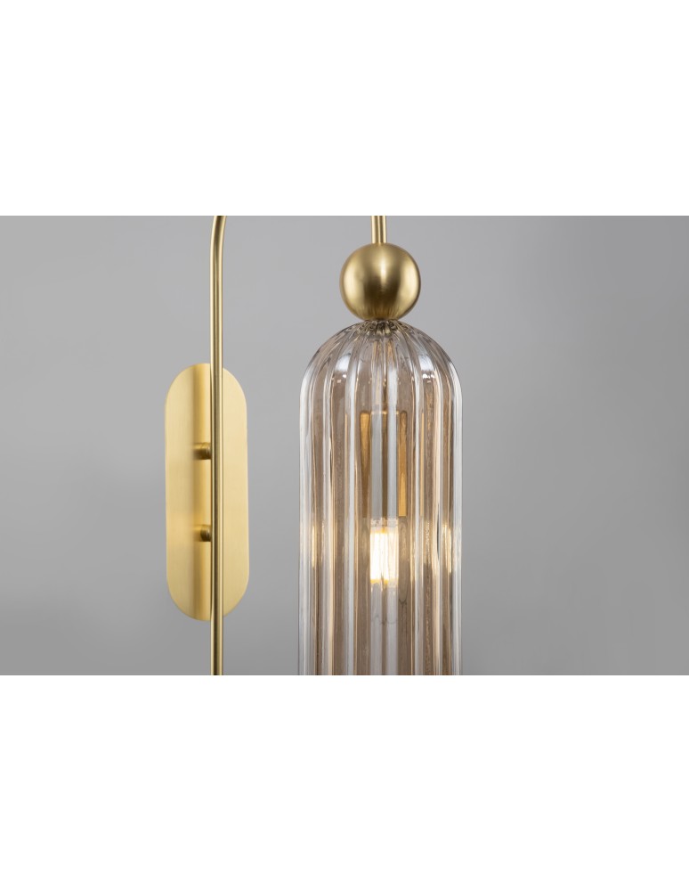 Glamour wall lamps - Maytoni Antic Wall Mounted E14 1x40W Brown MOD302WL-01CG - product kolory-swiatla.pl 3