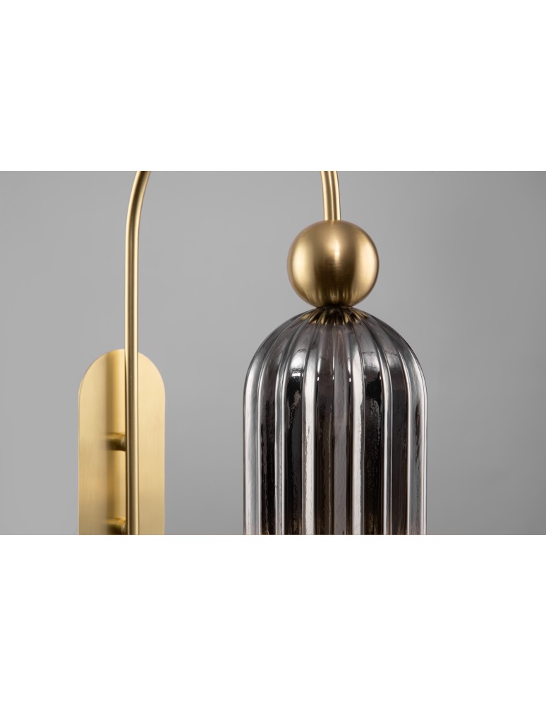 Glamour wall lamps - Maytoni Antic Wall Mounted E14 1x40W Grey MOD302WL-01GR - product kolory-swiatla.pl 3