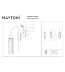 Glamour wall lamps - Maytoni Antic Wall Mounted E14 1x40W Grey MOD302WL-01GR - product 4