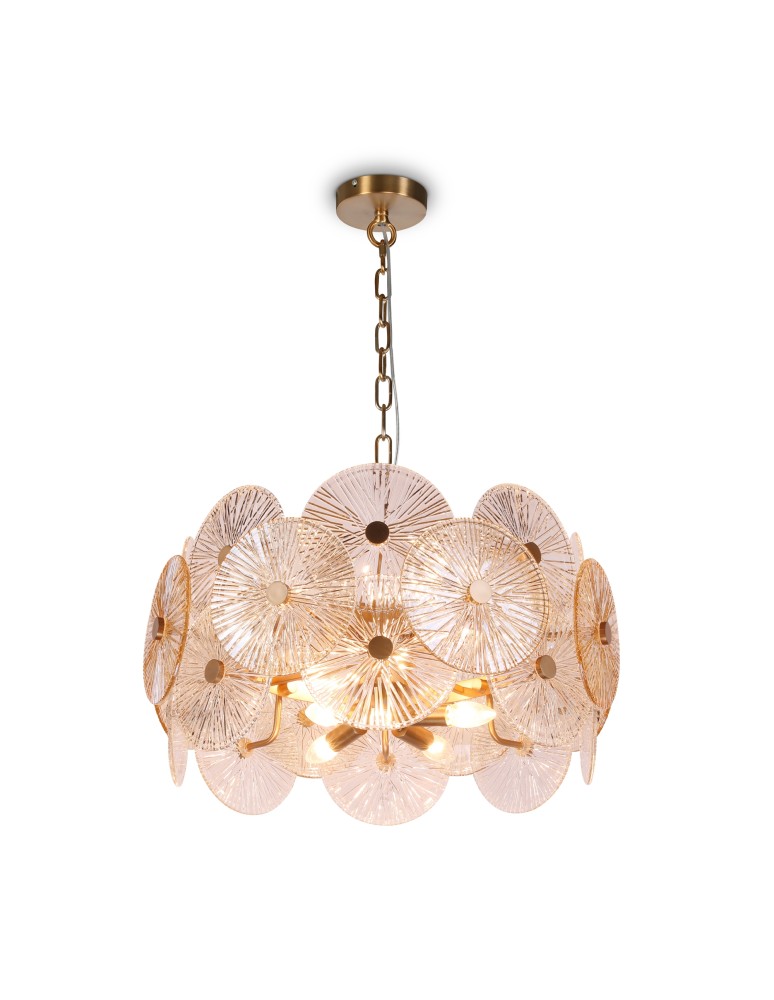 Pendant lamps - Maytoni Aster Pendant E14 8x40W Gold MOD007PL-08G - product kolory-swiatla.pl 1