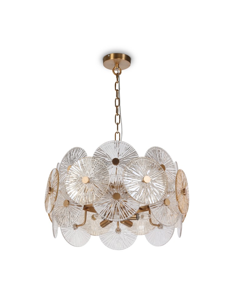 Pendant lamps - Maytoni Aster Pendant E14 8x40W Gold MOD007PL-08G - product kolory-swiatla.pl 3