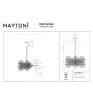 Pendant lamps - Maytoni Aster Pendant E14 8x40W Gold MOD007PL-08G - product 4