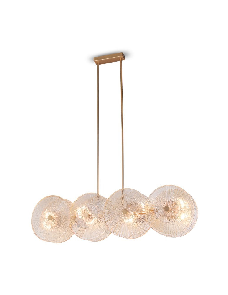 Pendant lamps - Maytoni Aster Pendant E14 8x40W Gold MOD007PL-08G1 - product kolory-swiatla.pl 1