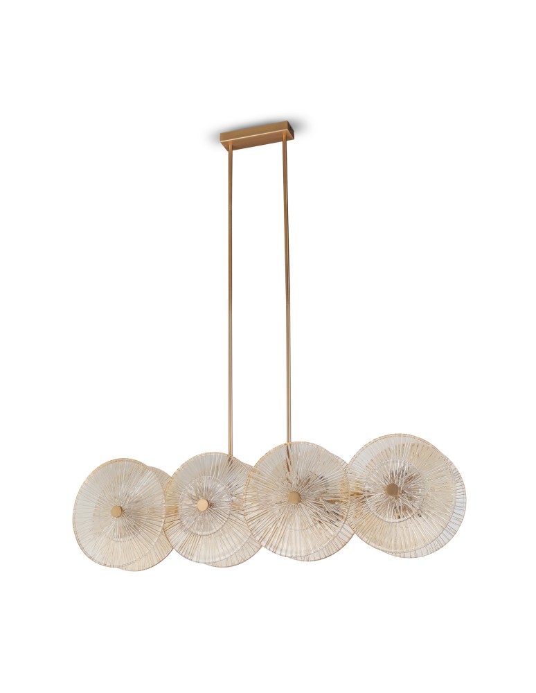 Pendant lamps - Maytoni Aster Pendant E14 8x40W Gold MOD007PL-08G1 - product kolory-swiatla.pl 3