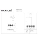 Pendant lamps - Maytoni Aster Pendant E14 8x40W Gold MOD007PL-08G1 - product 4