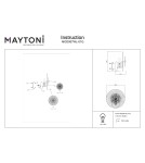 Designer wall lamps - Maytoni Aster Wall Mounted E14 1x40W Gold MOD007WL-01G - product 7
