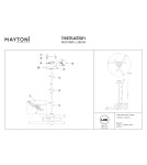 LED pendant lamps - Maytoni Axis Pendant LED 28W 3000K 3000lm Gold MOD106PL-L28G3K. - product 6