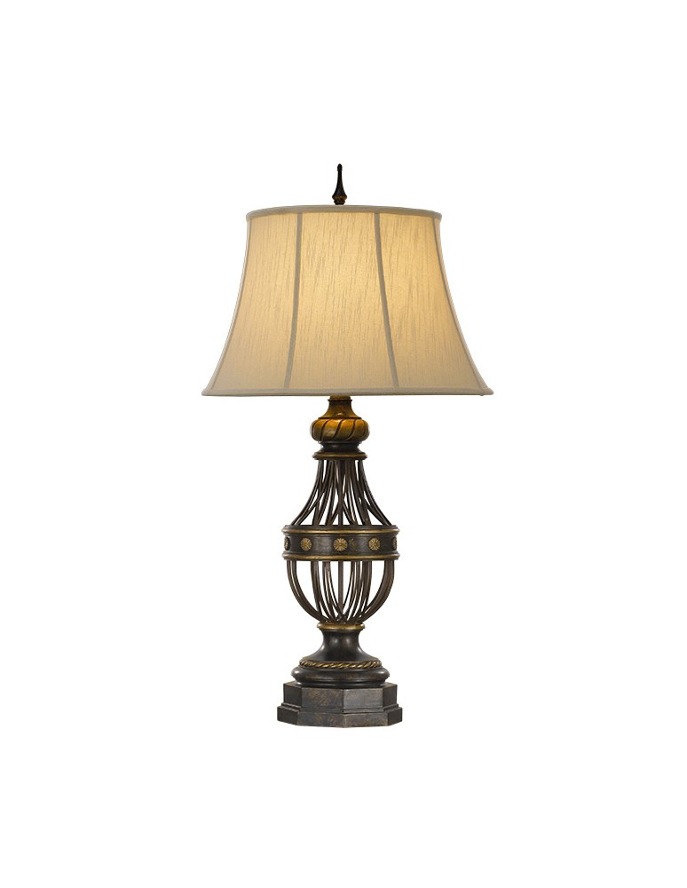 Table lamps with lampshade - Feiss AUGUSTINE 1x60W E27 FE/AUGUSTINE TL Desk - product kolory-swiatla.pl 1