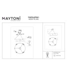 Modern pendant lamps - Maytoni Balance Pendant G9 4x40W Gold MOD317PL-04G - product 4