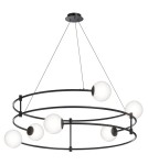 Pendant lamps - Maytoni Balance Pendant G9 6x40W Black MOD317PL-06B - product 1