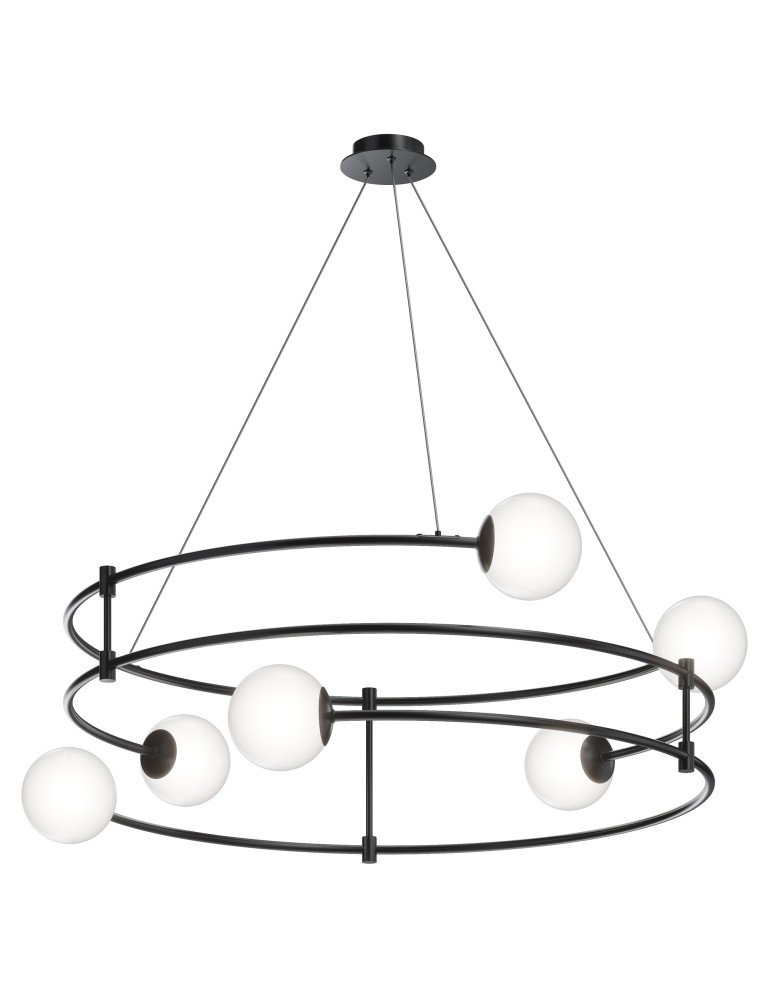Pendant lamps - Maytoni Balance Pendant G9 6x40W Black MOD317PL-06B - product kolory-swiatla.pl 1