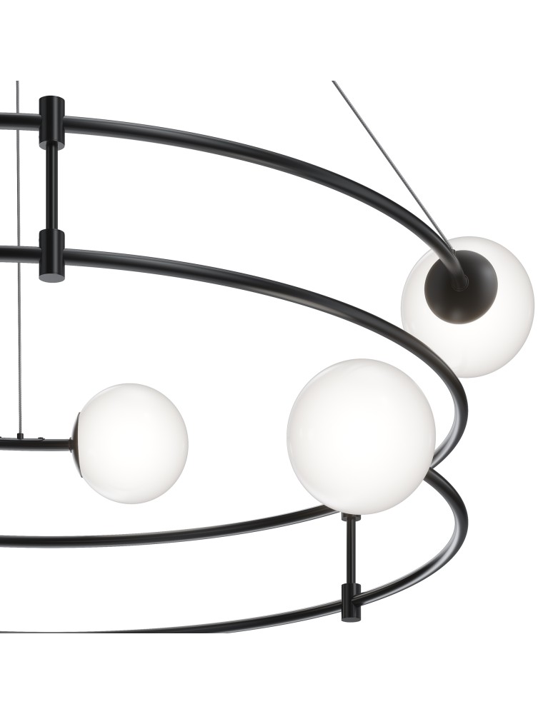 Pendant lamps - Maytoni Balance Pendant G9 6x40W Black MOD317PL-06B - product kolory-swiatla.pl 3