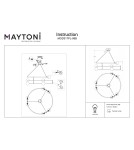 Pendant lamps - Maytoni Balance Pendant G9 6x40W Black MOD317PL-06B - product 4