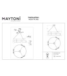 Modern pendant lamps - Maytoni Balance Pendant G9 6x40W Gold MOD317PL-06G - product 4