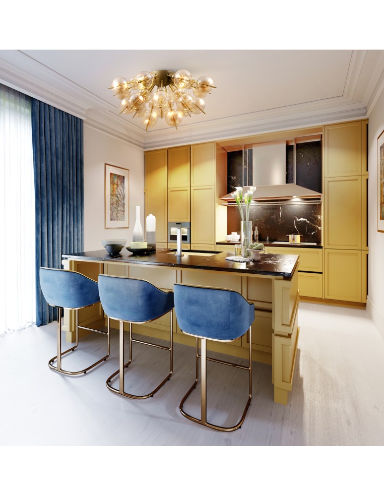 Ceiling lamps - Maytoni Bolla Ceiling E27 4x60W Brass MOD133CL-04BS - product kolory-swiatla.pl 3