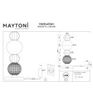LED table lamps - Maytoni Collar LED Table 18W 3000K 300lm Chrome MOD301TL-L18CH3K. - product 5
