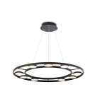 LED pendant lamps - Maytoni Fad LED Pendant 63.1W 3102K 2830lm Black MOD070PL-L63B3K - product 1
