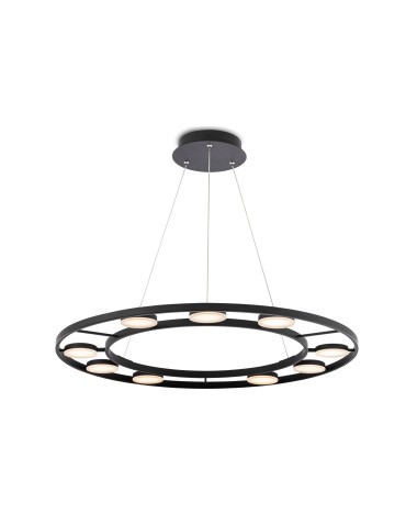 Maytoni Fad LED Pendant 63.1W 3102K 2830lm Black MOD070PL-L63B3K