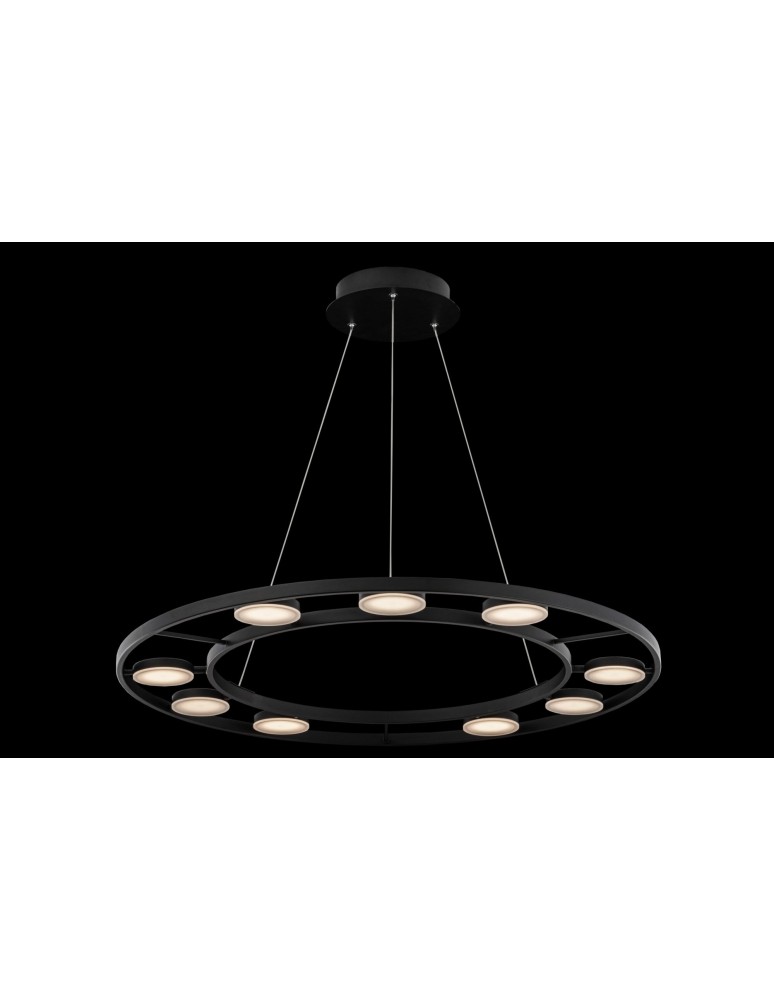 LED pendant lamps - Maytoni Fad LED Pendant 63.1W 3102K 2830lm Black MOD070PL-L63B3K - product kolory-swiatla.pl 2