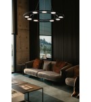 LED pendant lamps - Maytoni Fad LED Pendant 63.1W 3102K 2830lm Black MOD070PL-L63B3K - product 3