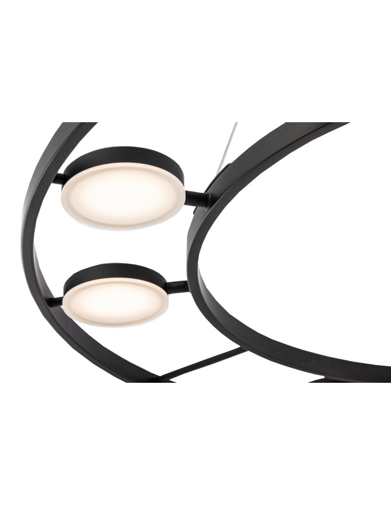LED pendant lamps - Maytoni Fad LED Pendant 63.1W 3102K 2830lm Black MOD070PL-L63B3K - product kolory-swiatla.pl 4