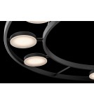 LED pendant lamps - Maytoni Fad LED Pendant 63.1W 3102K 2830lm Black MOD070PL-L63B3K - product 5