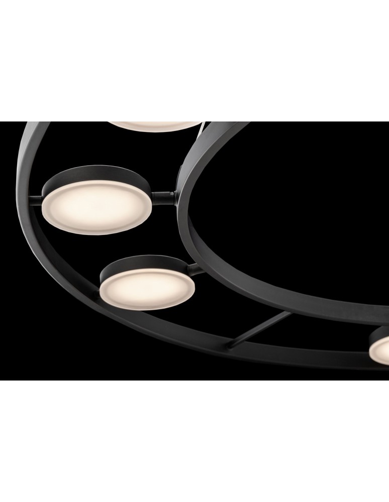 LED pendant lamps - Maytoni Fad LED Pendant 63.1W 3102K 2830lm Black MOD070PL-L63B3K - product kolory-swiatla.pl 5